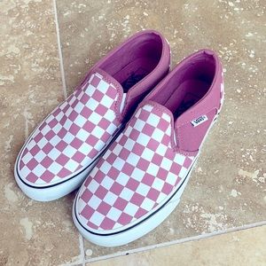Pink Checkered Vans